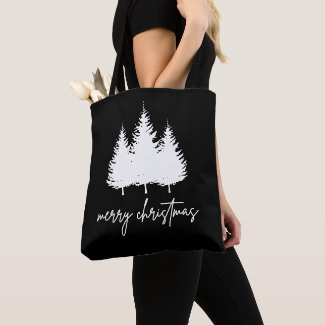 Minimalistisk Modern Jul Tygkasse (Närbild)