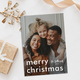 Minimalistisk modern julbild   julkort