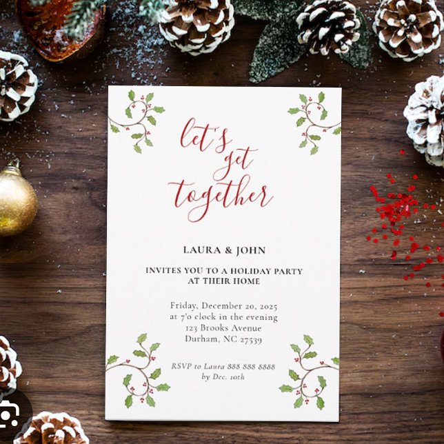 Minimalistisk modern Julfest Meddelande (Skapare uppladdad)