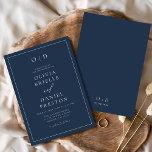 Minimalistisk modern kalligrafi, marinblå Bröllop Inbjudningar<br><div class="desc">Vi presenterar vår minimalistiska moderna kallelse till bröllop, den tidlösa elegansen och sofistikeringen. Denna inbjudan kombinerar skönheten hos en minimalistisk design med den moderna kalligrafins arvegods för att skapa ett slående och förfinat biet. Med sin rena linjer och monokromatiska palett är den ren av enkelhet och stil och skapar det...</div>