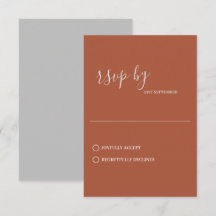 Minimalistisk Modern Klassisk Höst RSVP-kort
