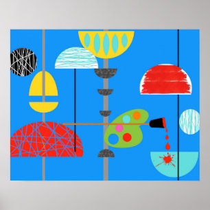 Minimalistisk modern konst Poster
