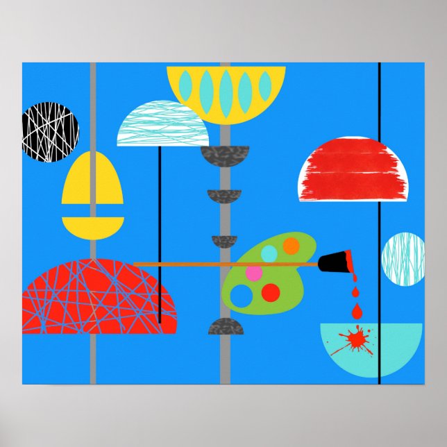 Minimalistisk modern konst Poster (Framsidan)