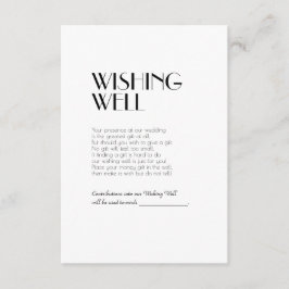 Minimalistisk modern konsthändelse i Bröllop Tilläggskort