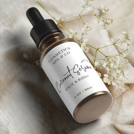Minimalistisk modern kosmetisk Flaska 2 OZ-produkt Fraktsedel