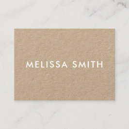 Minimalistisk Modern Kraft Visitkort