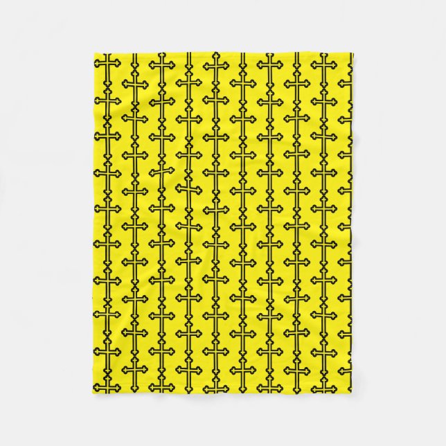 Minimalistisk modern kristen symbolkonst fleecefilt (Framsidan)