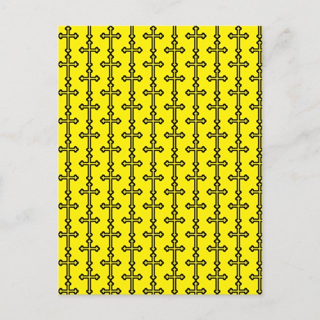 Minimalistisk modern kristen symbolkonst helg vykort (Framsida)