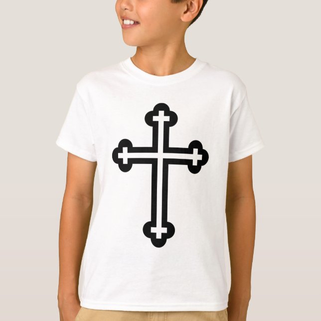 Minimalistisk modern kristen symbolkonst t shirt (Framsida)