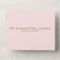 Minimalistisk Modern Läkare Professionell Rosa