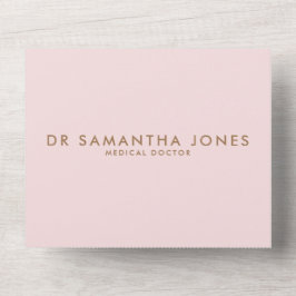 Minimalistisk Modern Läkare Professionell Rosa