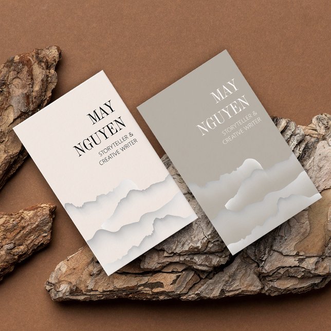 Minimalistisk modern landskapsbild visitkort (Modern Landscape Minimalist Business Card)