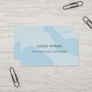 Minimalistisk Modern Light Blue-Professionell Visitkort