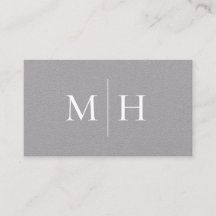Minimalistisk Modern Line Initial Monogram Grått K