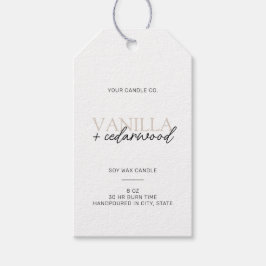 Minimalistisk modern ljus-etikett presentetikett