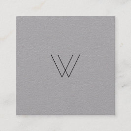 Minimalistisk modern Logotyp Fyrkantigt Visitkort