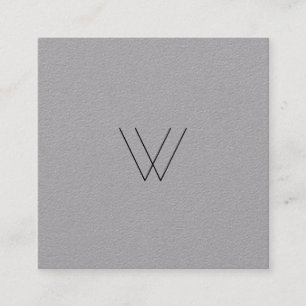 Minimalistisk modern Logotyp Fyrkantigt Visitkort