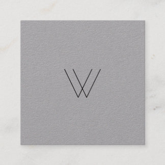 Minimalistisk modern Logotyp Fyrkantigt Visitkort