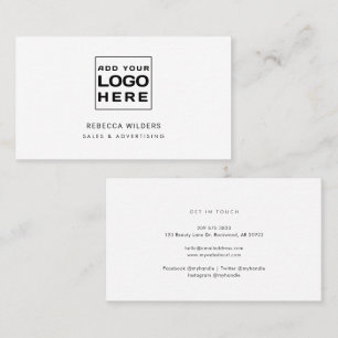 Minimalistisk modern Logotyp Visitkort