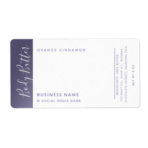 Minimalistisk modern lyxtypografi, vit lavender fraktsedel