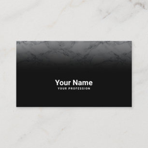 Minimalistisk Modern Marble Black White Namn Logot Visitkort