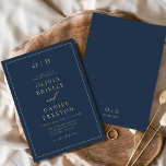 Minimalistisk modern marin blå Guld Bröllop Inbjudningar<br><div class="desc">Vi presenterar vår minimalistiska moderna kallelse till bröllop, den tidlösa elegansen och sofistikeringen. Denna inbjudan kombinerar skönheten hos en minimalistisk design med den moderna kalligrafins arvegods för att skapa ett slående och förfinat biet. Med sin rena linjer och monokromatiska palett är den ren av enkelhet och stil och skapar det...</div>