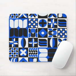 Minimalistisk modern medelårhundrade musmatta