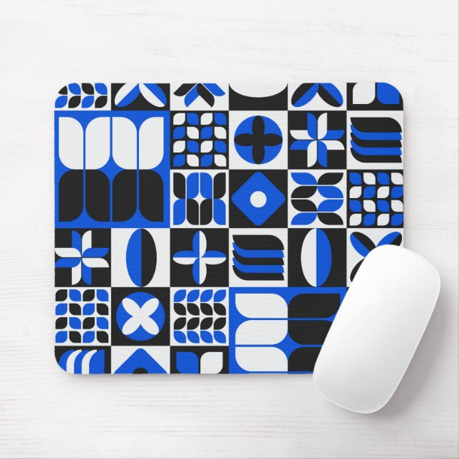Minimalistisk modern medelårhundrade musmatta (Med mus)