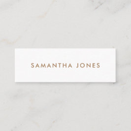 Minimalistisk modern mini visitkort