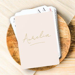 Minimalistisk Modern Monogram Anpassningsbar för   Casinokort