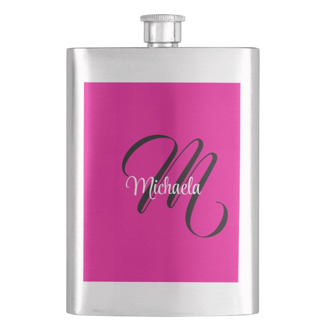 Minimalistisk modern monogram initial namn varmt r fickplunta (Framsidan)