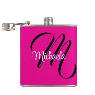 Minimalistisk modern monogram initial namn varmt r fickplunta