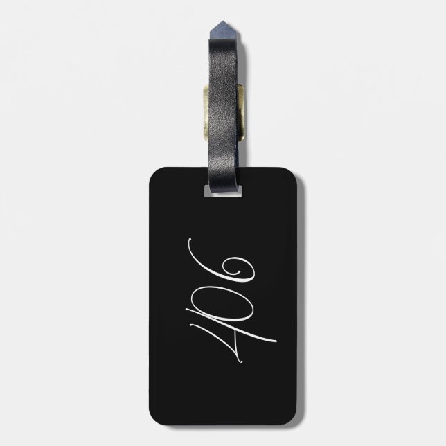 Minimalistisk Modern Montana 406 Black Bagagebricka (Baksidan Lodrät)