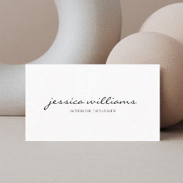 Minimalistisk modern Möte Tidsbeställning Kort