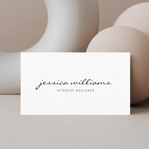 Minimalistisk modern Möte Tidsbeställning Kort