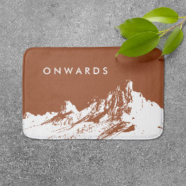 Minimalistisk Modern Mountain Sienna Badrumsmatta