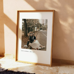 Minimalistisk Modern Parfoto Anpassade Namn Poster