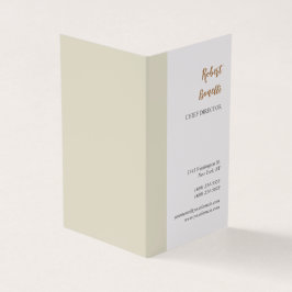 Minimalistisk Modern Pastel White Färg Personlig Visitkort