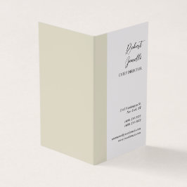 Minimalistisk Modern Pastel White Färg Personlig Visitkort