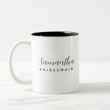 Minimalistisk modern Personlig Bridesmaid Gift