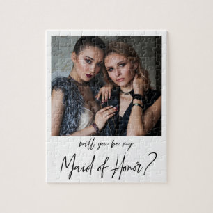 Minimalistisk Modern Photo Maid of honor Frieri Pussel