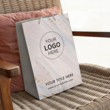 Minimalistisk modern presentpåse för företag