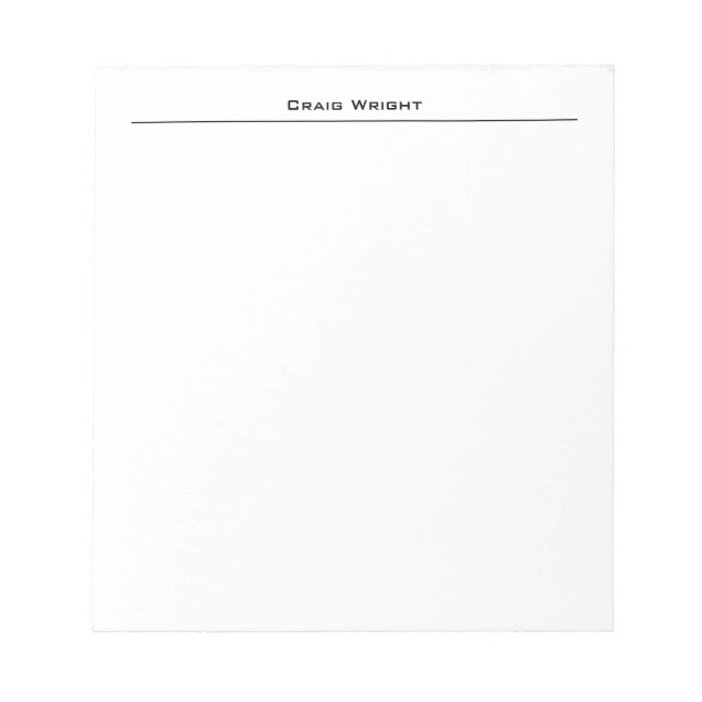 Minimalistisk modern Professionell Anteckningsblock (Framsida)