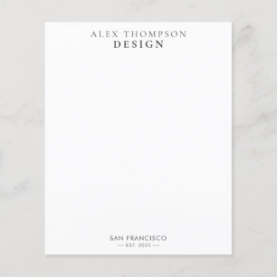 Minimalistisk Modern Professionell Business Statio