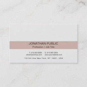 Minimalistisk Modern Professionell Elegant Plain L Visitkort