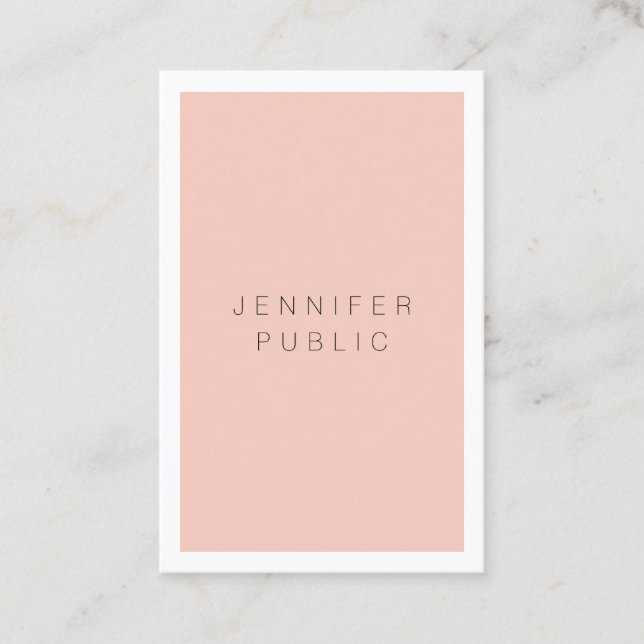 Minimalistisk modern Professionell enkel Elegant Visitkort (Framsida)