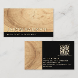Minimalistisk modern professionell-kortnummer Qr-k Visitkort