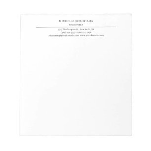 Minimalistisk Modern Professionell Kreativ Anteckningsblock