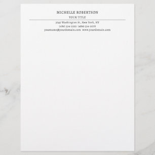 Minimalistisk Modern Professionell Kreativ Brevhuvud