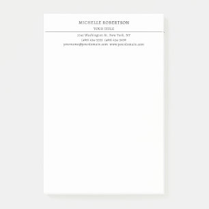 Minimalistisk Modern Professionell Kreativ Post-it Block